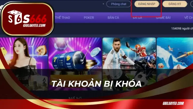 Tài khoản bị khóa